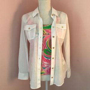 Lilly Pulitzer bouton up long sleeve